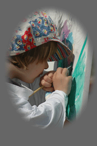 Junior painter Alina